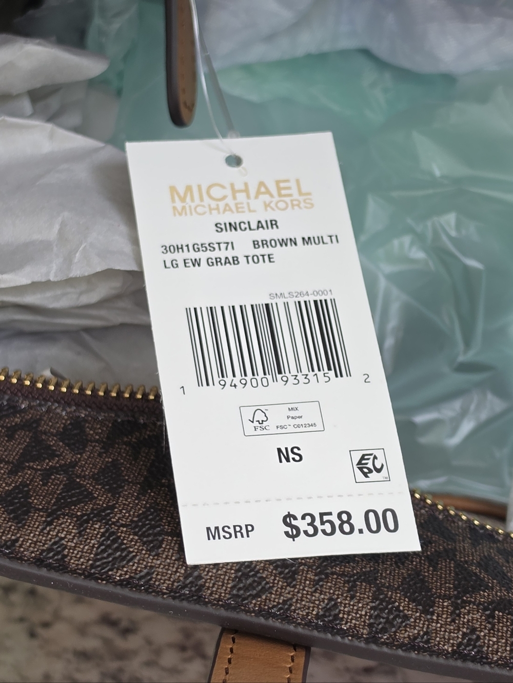 Michael Kors Sinclair Logo Large Tote - Picture 8 of 10